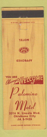 Matchbook Cover - Palomino Motel Oklahoma City OK