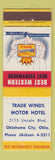 Matchbook Cover - Trade Winds Motor Hotel Oklahoma City OK