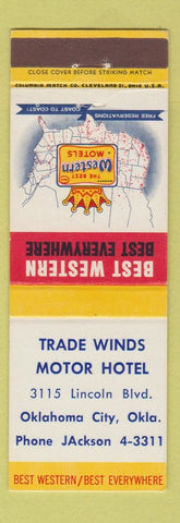 Matchbook Cover - Trade Winds Motor Hotel Oklahoma City OK