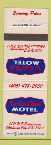 Matchbook Cover - La Casa Real Motel Oklahoma City OK
