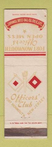 Matchbook Cover - Officers' Club Fort Monmouth NJ
