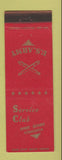 Matchbook Cover - Service Club US Army Fort Story VA
