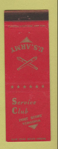 Matchbook Cover - Service Club US Army Fort Story VA