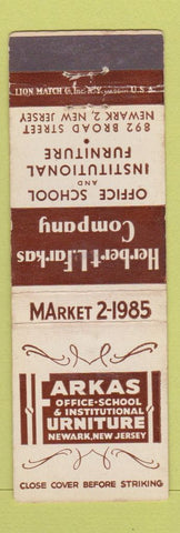 Matchbook Cover - Herbert Farkas Office Funiture Newark NJ