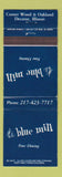 Matchbook Cover - The Blue Mill Decatur IL