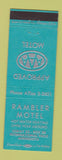Matchbook Cover - Rambler Motel International Falls MN