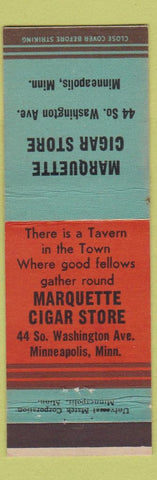Matchbook Cover - Marquette Cigar Store Minneapolis MN