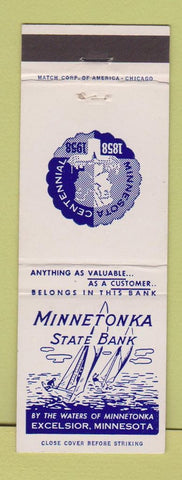Matchbook Cover - Minnetonka State Bank Excelsior MN