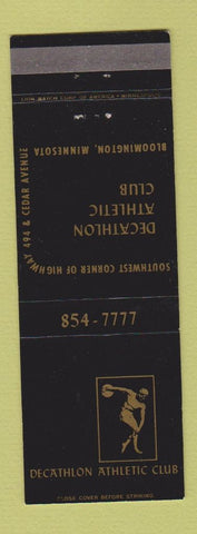 Matchbook Cover - Decathlon Atheltic Club Bloomington MN