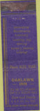 Matchbook Cover - Oaklwan Inn  NO TOWN