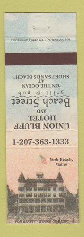 Matchbook Cover - Union Bluff Hotel Beach Street Grill York Beach ME