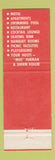 Matchbook Cover - Congress Playland Motel York Dutch Restaurant York PA