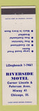 Matchbook Cover - Riverside Motel Chicago IL