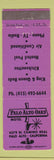 Matchbook Cover - Palo Alto Oaks CA