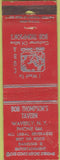 Matchbook Cover - Thompson's Tavern Waverly NY WEAR