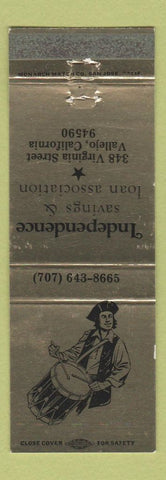 Matchbook Cover - Independence Savings and Loan Vallejo CA