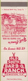 Matchbook Cover - Old South BBQ Clewiston FL