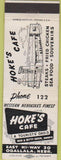 Matchbook Cover - Hoke's Cafe Ogallala NE
