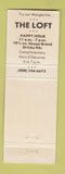 Matchbook Cover - The Loft San Jose CA