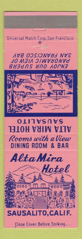 Matchbook Cover - Alta Mira Hotel Sausalito CA