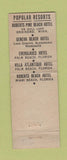 Matchbook Cover - Arthur Roberts Hotel Arthur Rochester MN