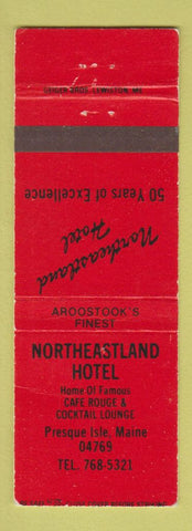 Matchbook Cover - Northeastland Hotel Presque Isle ME WEAR