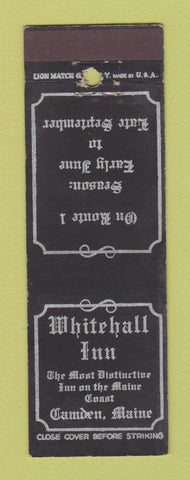 Matchbook Cover - Whitehall Inn Camden ME