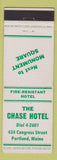 Matchbook Cover - The Chase Hotel Portland ME