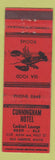 Matchbook Cover - Cunningham Hotel Bar Harbor ME lobster