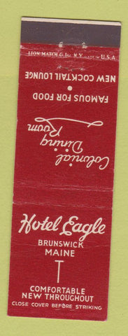 Matchbook Cover - Hotel Eagle Brunswick ME WEAR