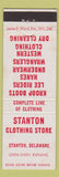 Matchbook Cover - Stanton Clothing DE Lee Wrangler Jeans Kroop Boots
