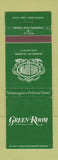 Matchbook Cover - Hotel Dupont Green Room Wilmington DE WEAR