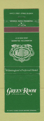 Matchbook Cover - Hotel Dupont Green Room Wilmington DE WEAR