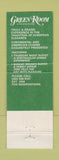 Matchbook Cover - Hotel Dupont Green Room Wilmington DE WEAR