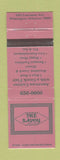 Matchbook Cover - The Savoy Greek Wilmington DE