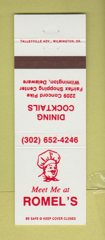 Matchbook Cover - Romel's Restaurant Wilmington DE