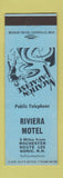 Matchbook Cover - Riviera Motel Gonic NH