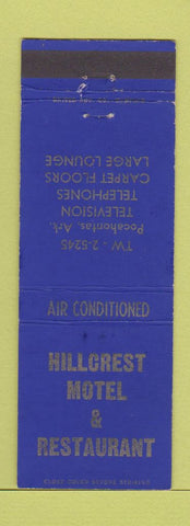 Matchbook Cover - Hillcrest Motel Restaurant Pocahontas AR