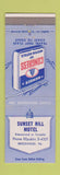 Matchbook Cover - Sunset Hill Motel Breezewood PA