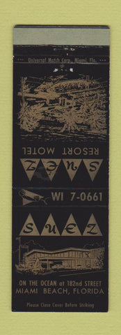 Matchbook Cover - Suez Resort Motel Miami Beach FL WEAR