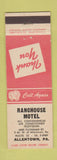 Matchbook Cover - Ranchouse Motel Allentown PA