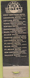 Matchbook Cover - Mark Twain Hotel St Louis MO
