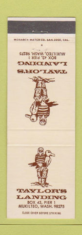Matchbook Cover - Taylor's Landing Mukilteo WA