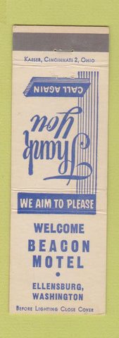 Matchbook Cover - Beacon Motel Ellensburg WA