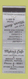 Matchbook Cover - Myhre's Cafe Port Orchard WA