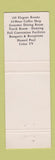Matchbook Cover - Lamplighter Lodge Spokane WA