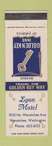 Matchbook Cover - Lyon Motel Wenatchee WA