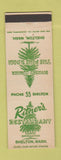 Matchbook Cover - Ritner's Restaurant Shelton WA low phone #