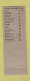 Matchbook Cover - Ritner's Restaurant Shelton WA low phone #