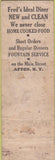 Matchbook Cover - Fred's Ideal Diner Afton NY VERY POOR